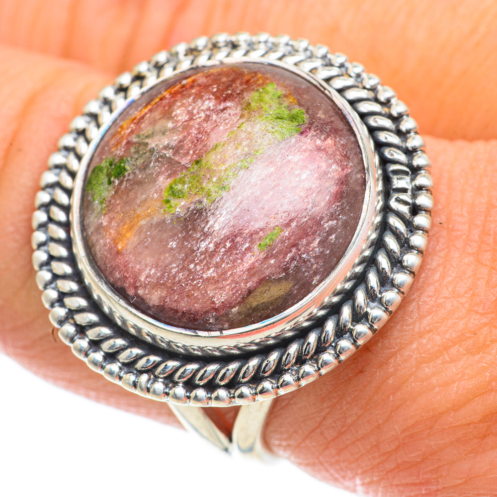 Ruby Fuchsite Rings handcrafted by Anasilvercos - RING63959
