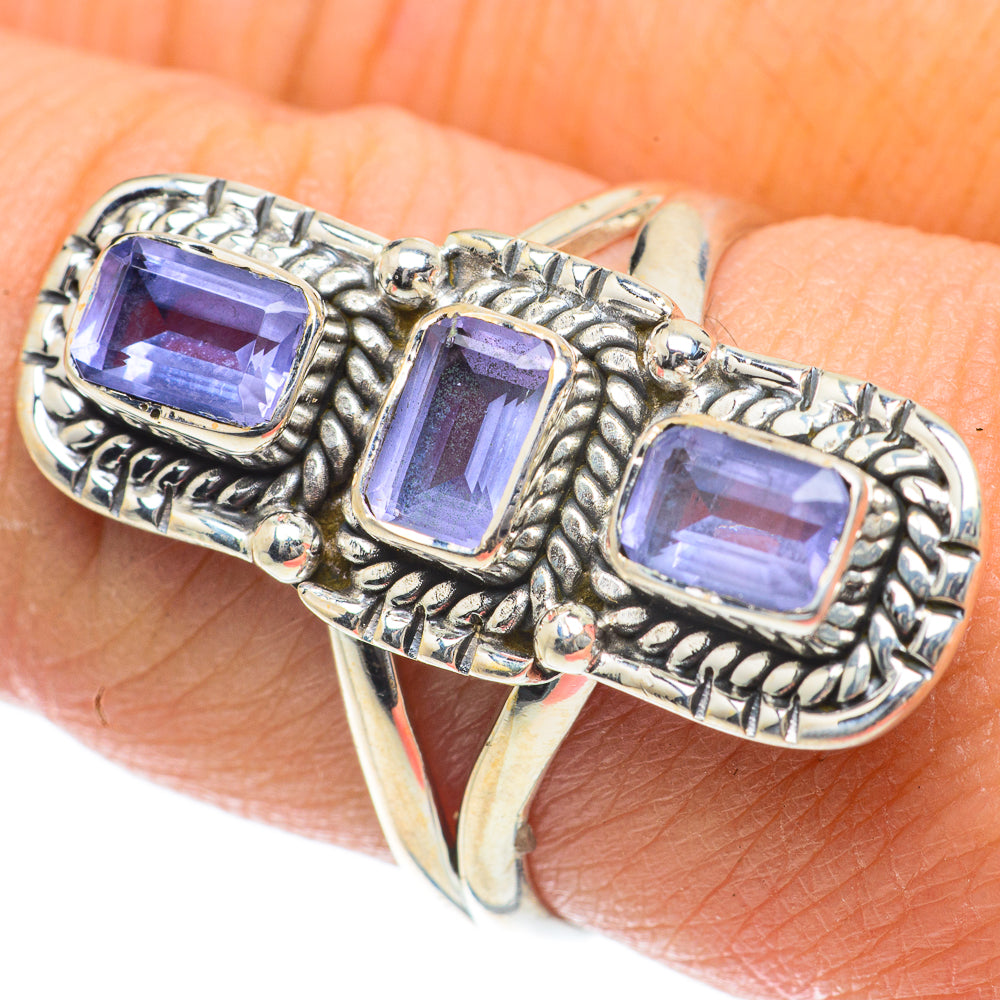 Color Change Alexandrite (lab.) Rings handcrafted by Anasilvercos - RING63960