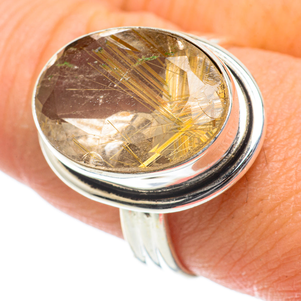 Rutilated Quartz Rings handcrafted by Anasilvercos - RING63962