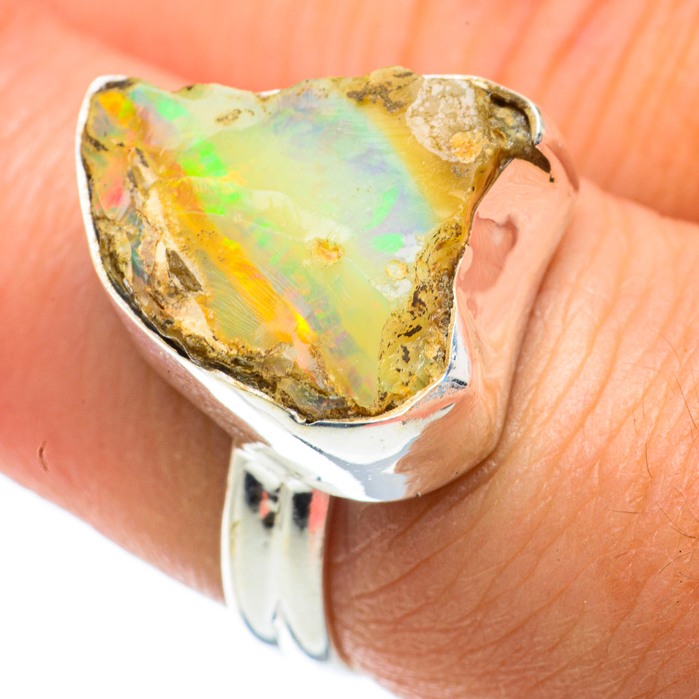 Ethiopian Opal Rings handcrafted by Anasilvercos - RING63966