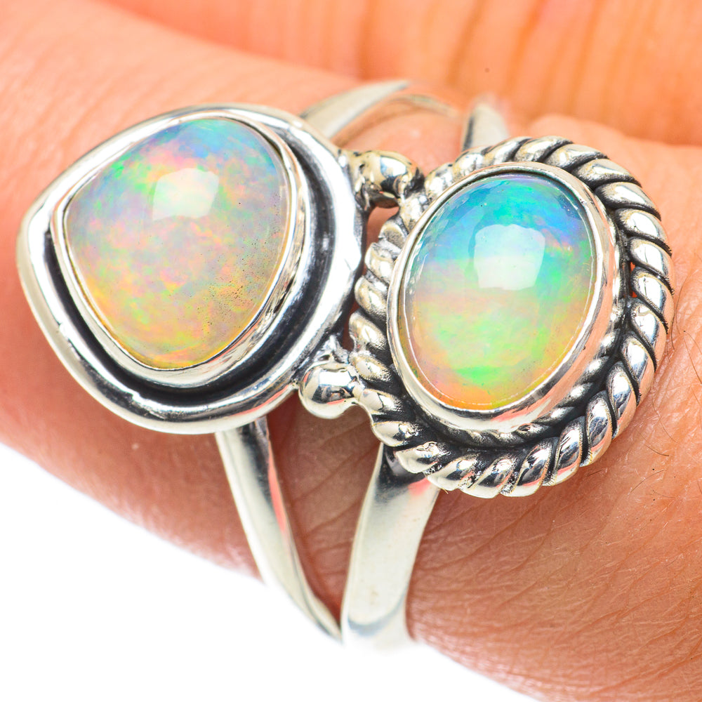 Ethiopian Opal Rings handcrafted by Anasilvercos - RING63967