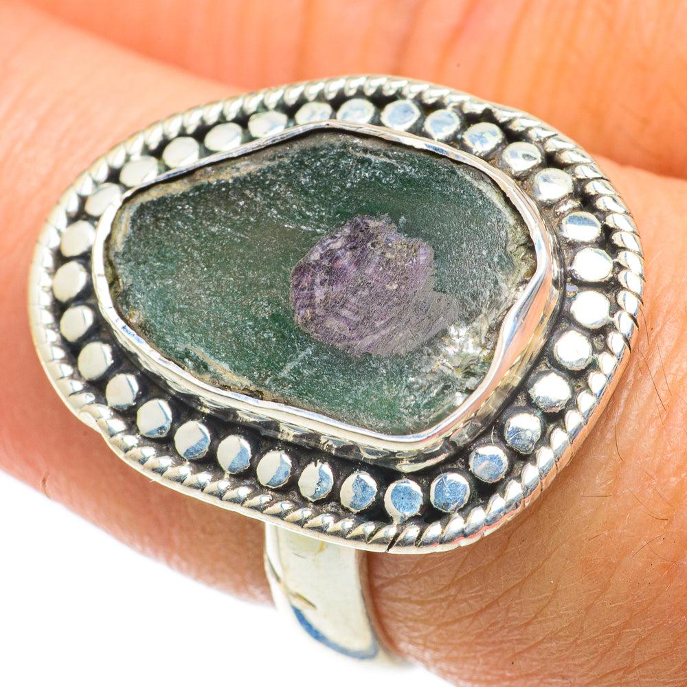 Ruby Fuchsite Rings handcrafted by Anasilvercos - RING63973