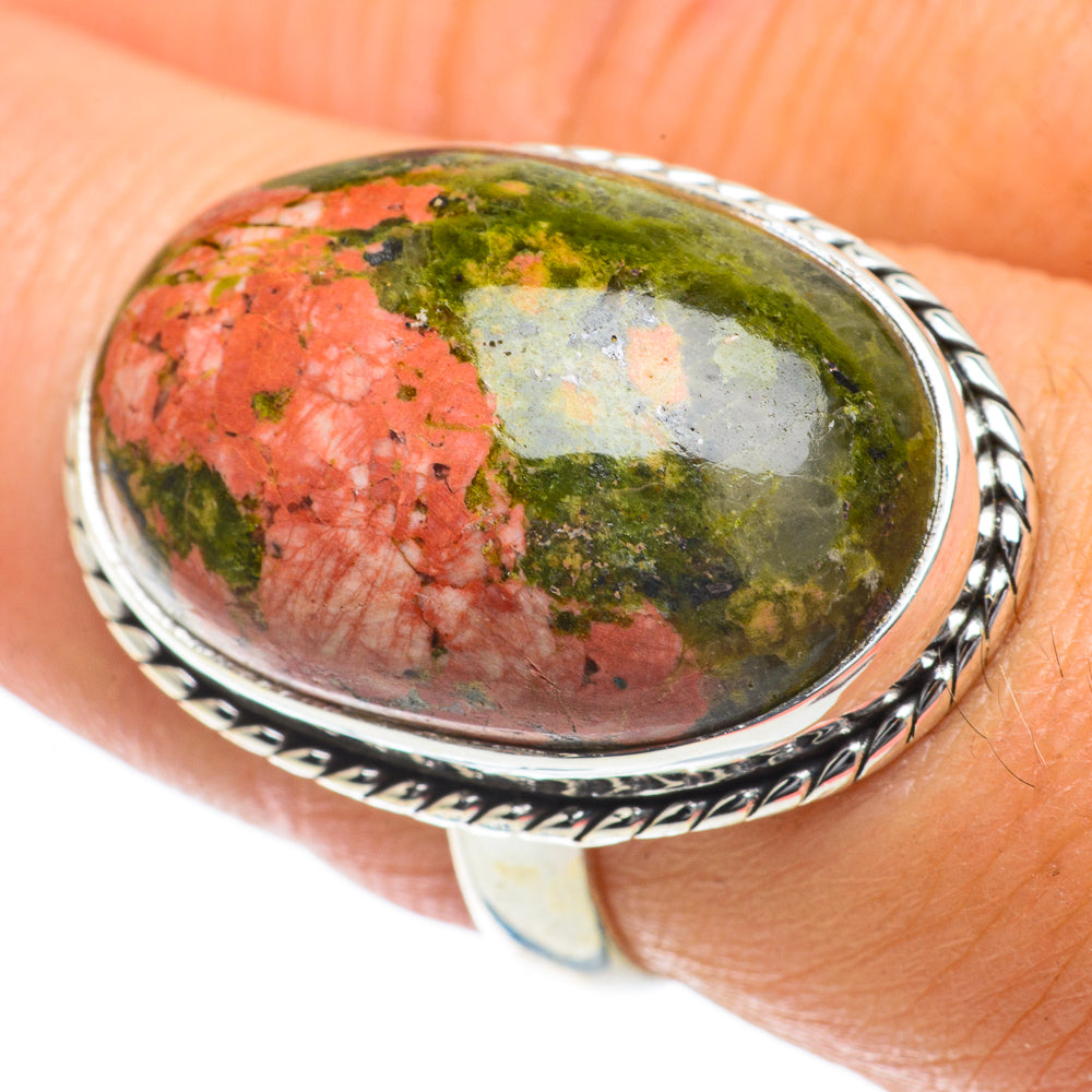 Unakite Rings handcrafted by Anasilvercos - RING63974