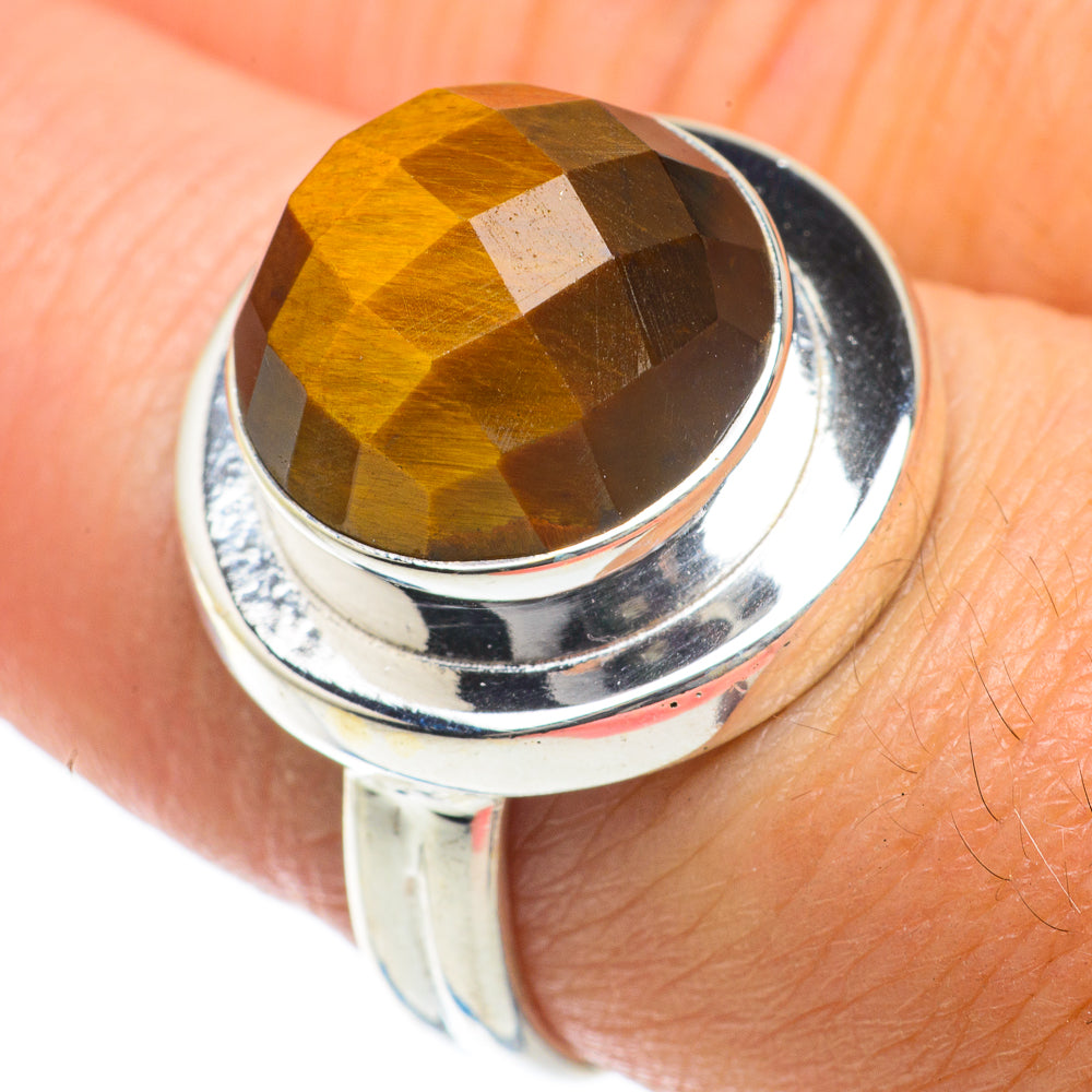 Tiger Eye Rings handcrafted by Anasilvercos - RING63976