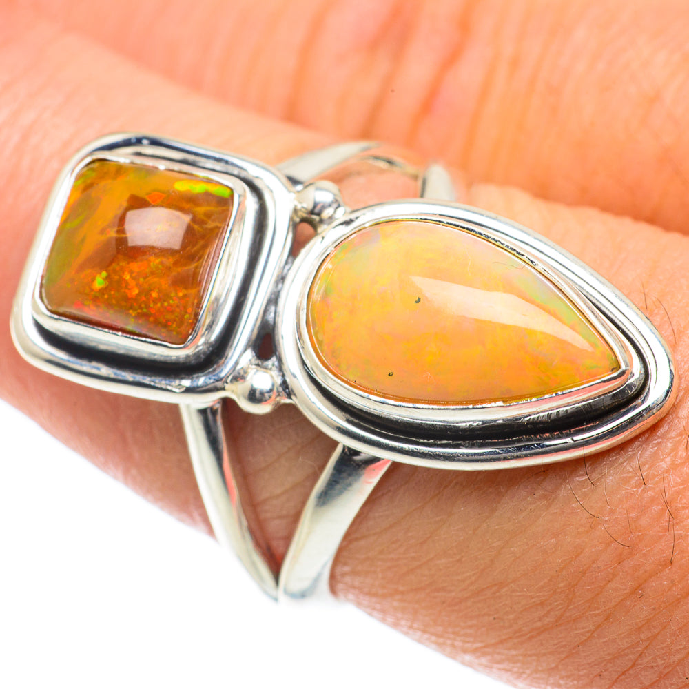Ethiopian Opal Rings handcrafted by Anasilvercos - RING63980