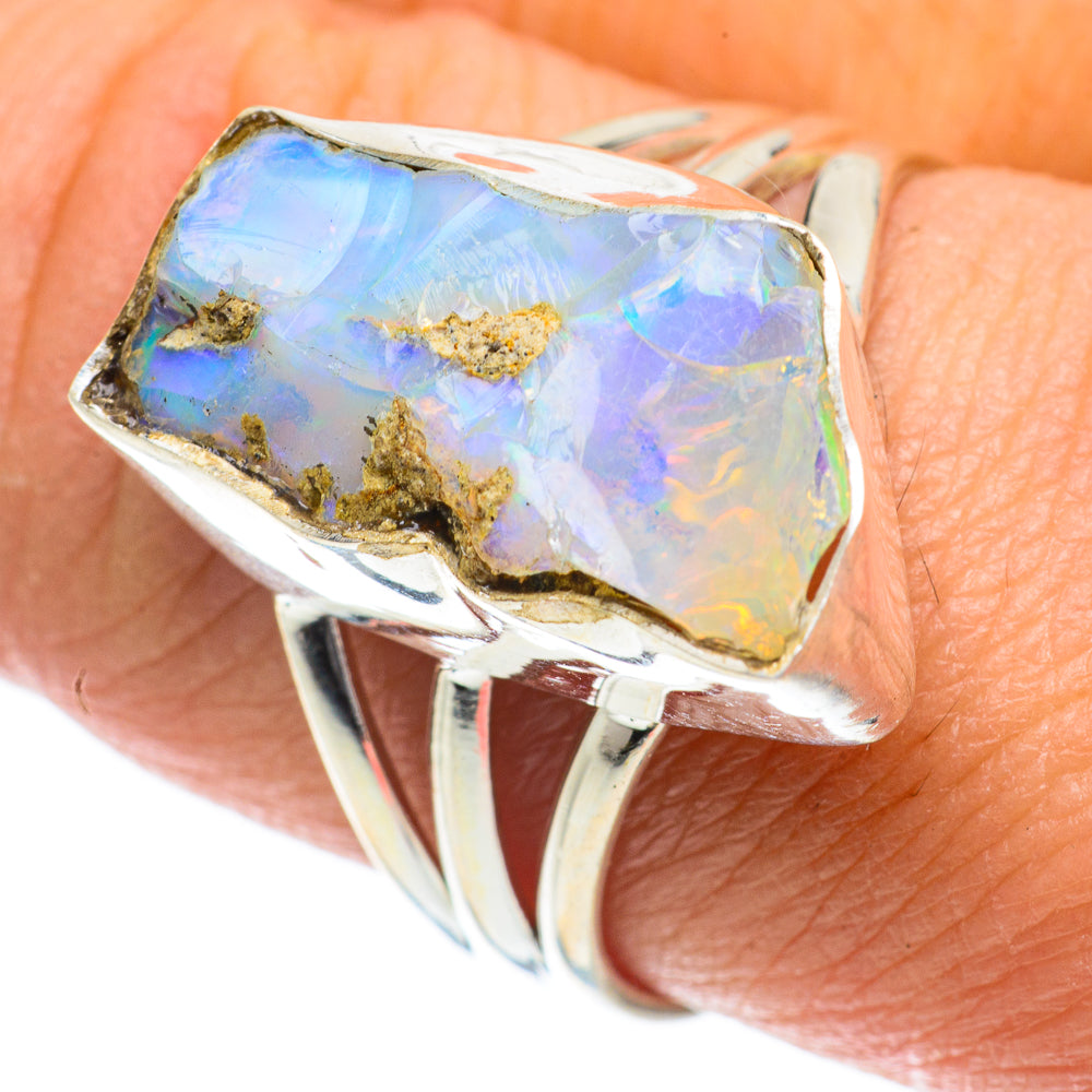 Ethiopian Opal Rings handcrafted by Anasilvercos - RING63981