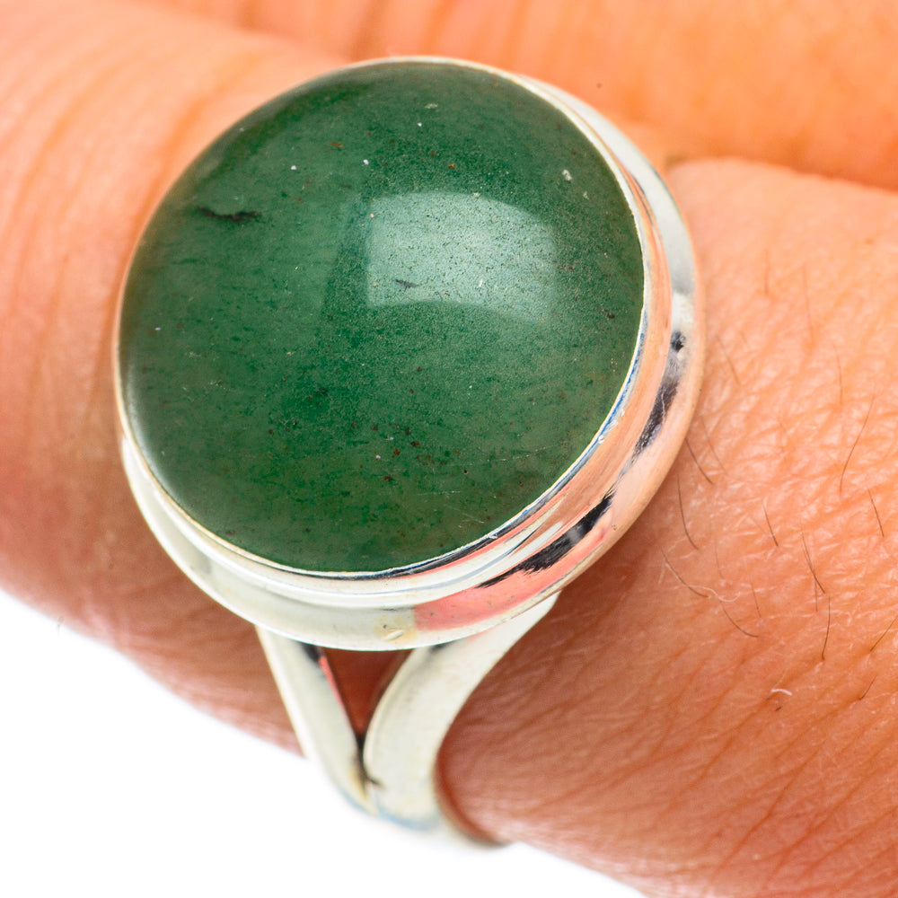 Green Aventurine Rings handcrafted by Anasilvercos - RING63987