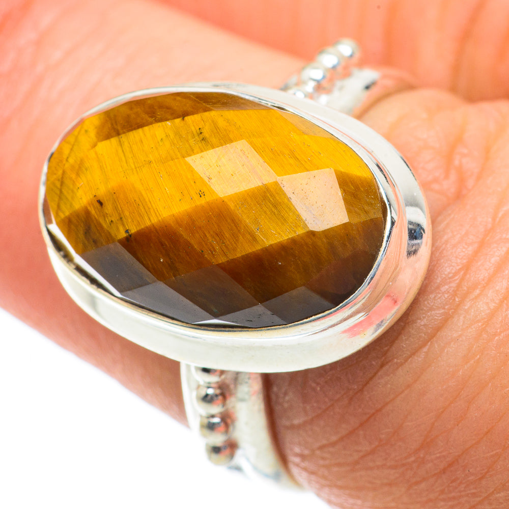 Tiger Eye Rings handcrafted by Anasilvercos - RING63989