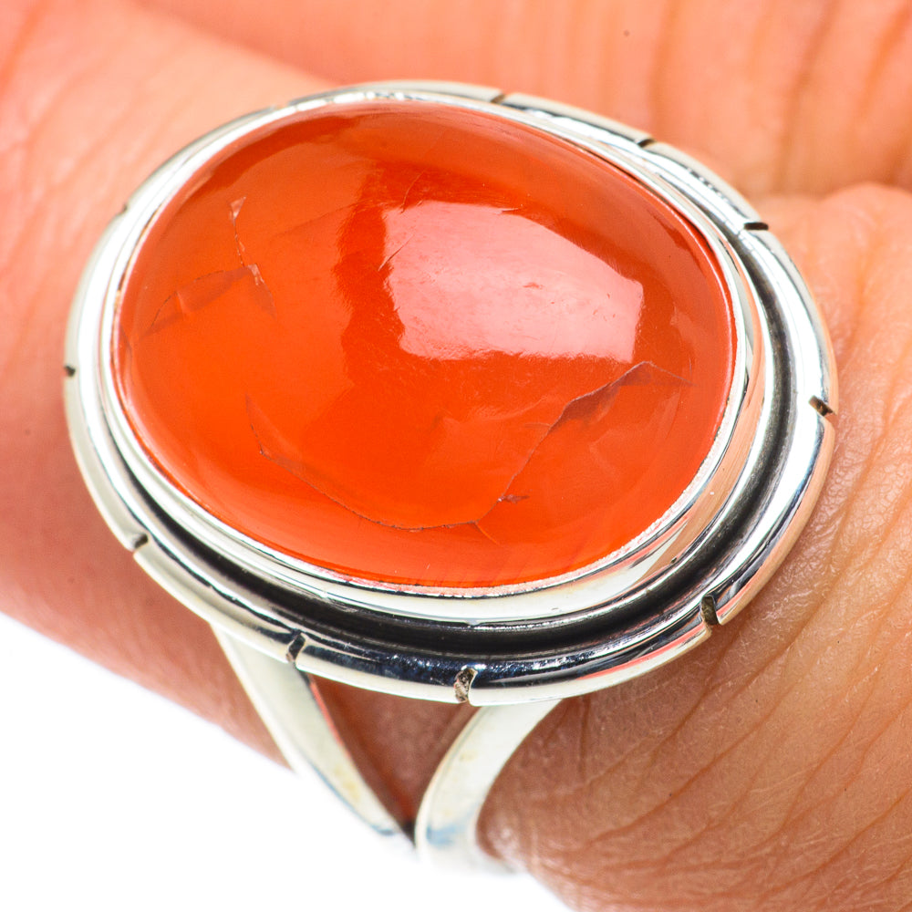Carnelian Rings handcrafted by Anasilvercos - RING63991