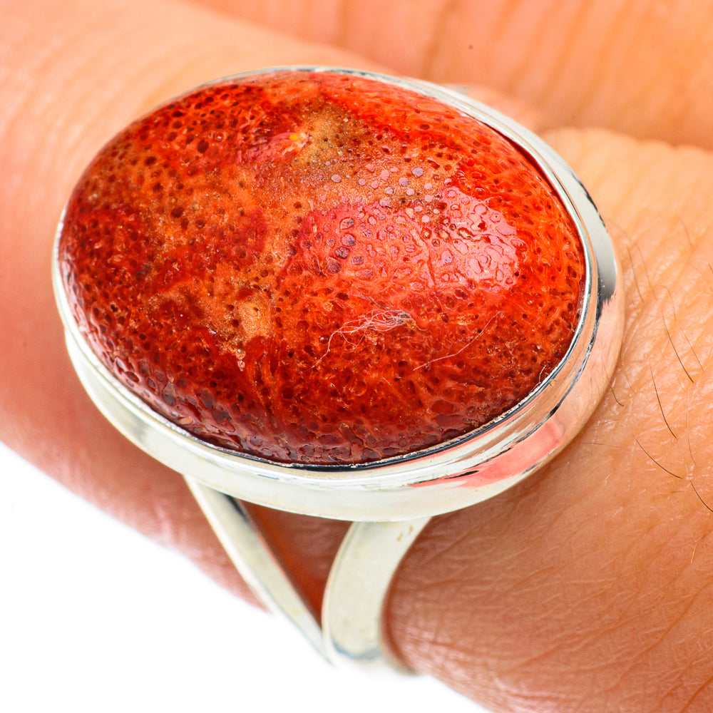 Sponge Coral Rings handcrafted by Anasilvercos - RING64004