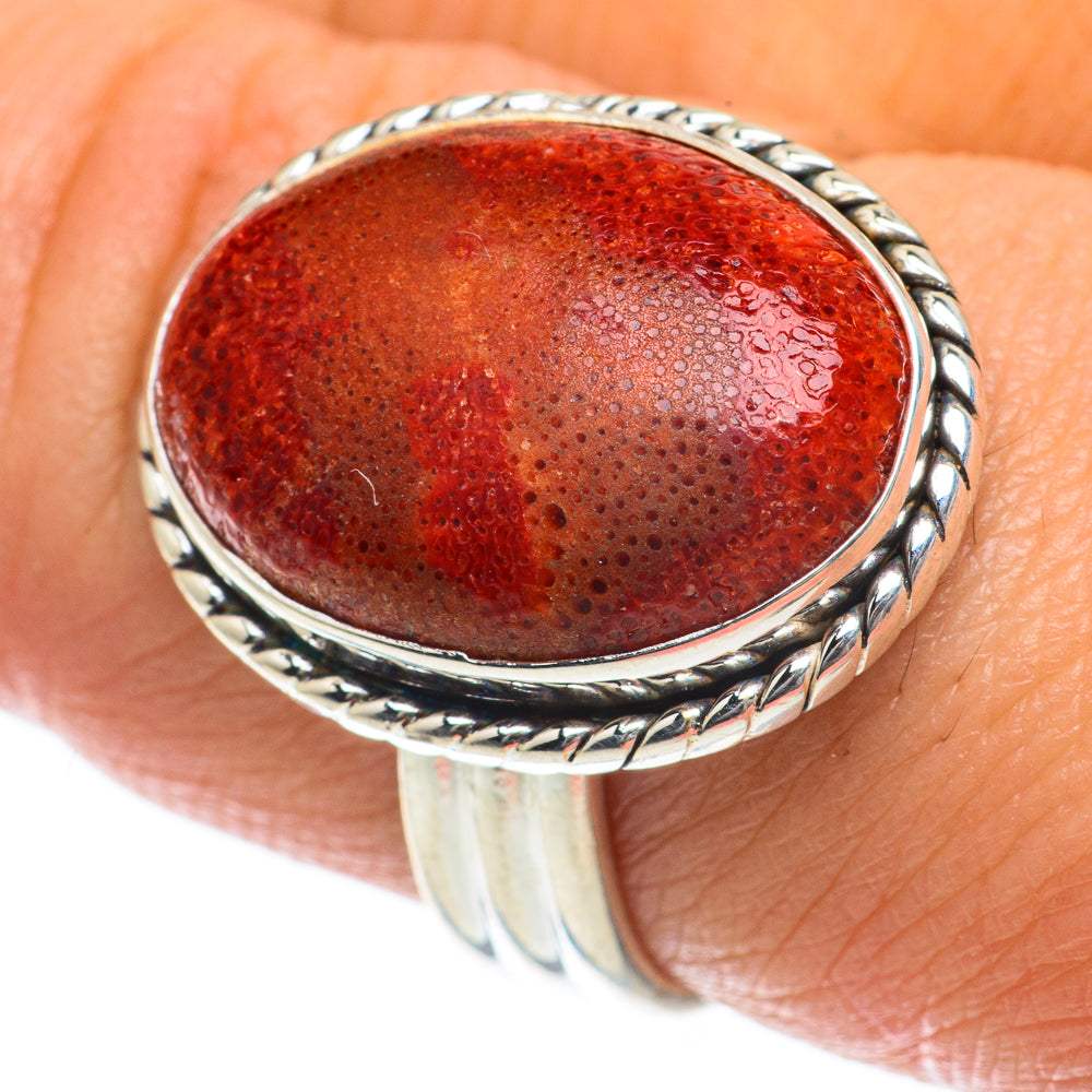 Sponge Coral Rings handcrafted by Anasilvercos - RING64005
