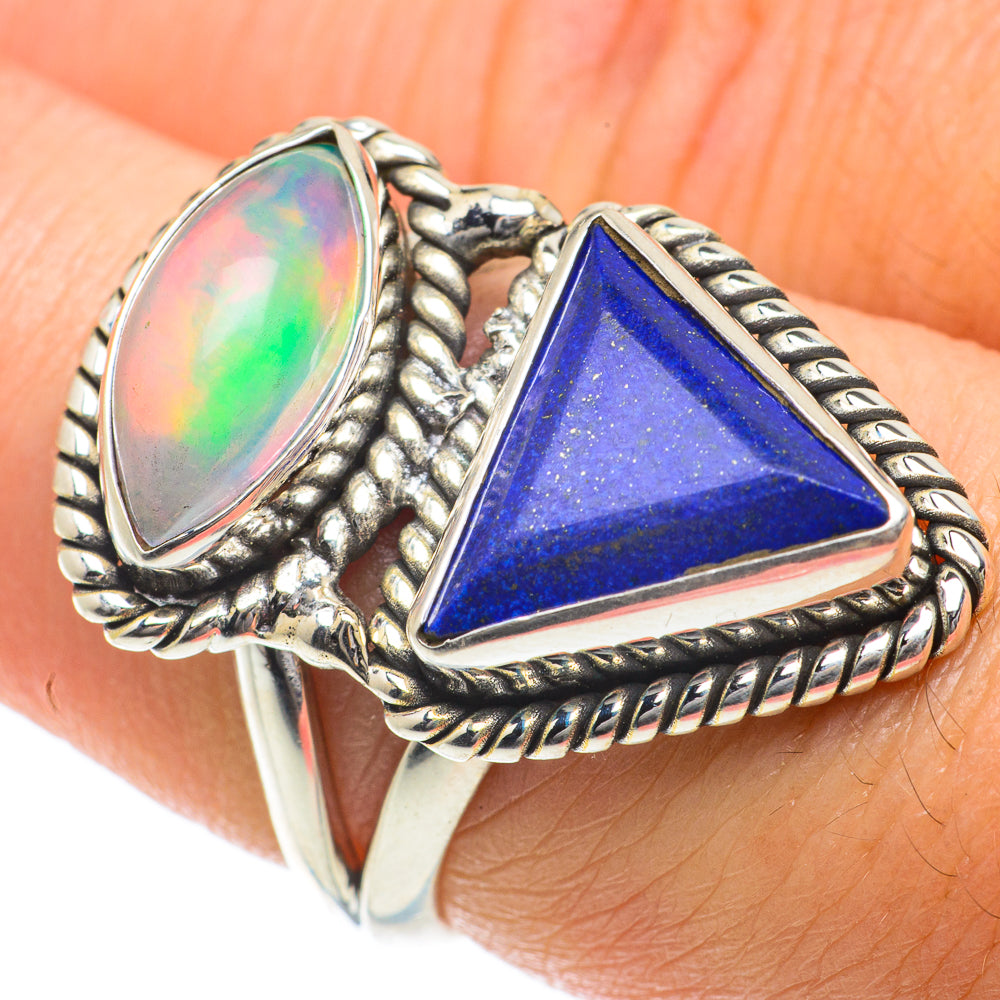 Lapis Lazuli Rings handcrafted by Anasilvercos - RING64006