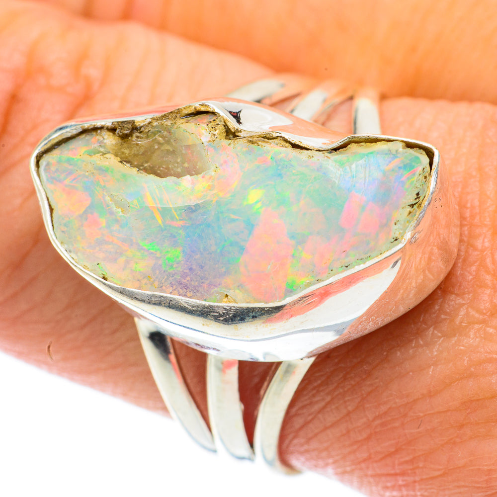 Ethiopian Opal Rings handcrafted by Anasilvercos - RING64008
