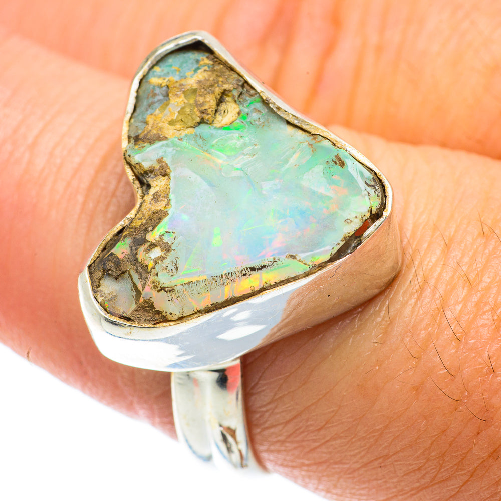 Ethiopian Opal Rings handcrafted by Anasilvercos - RING64018