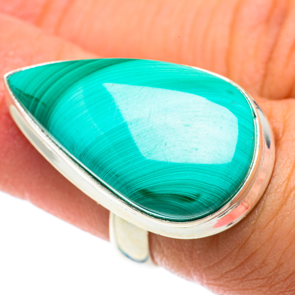 Malachite Rings handcrafted by Anasilvercos - RING64025