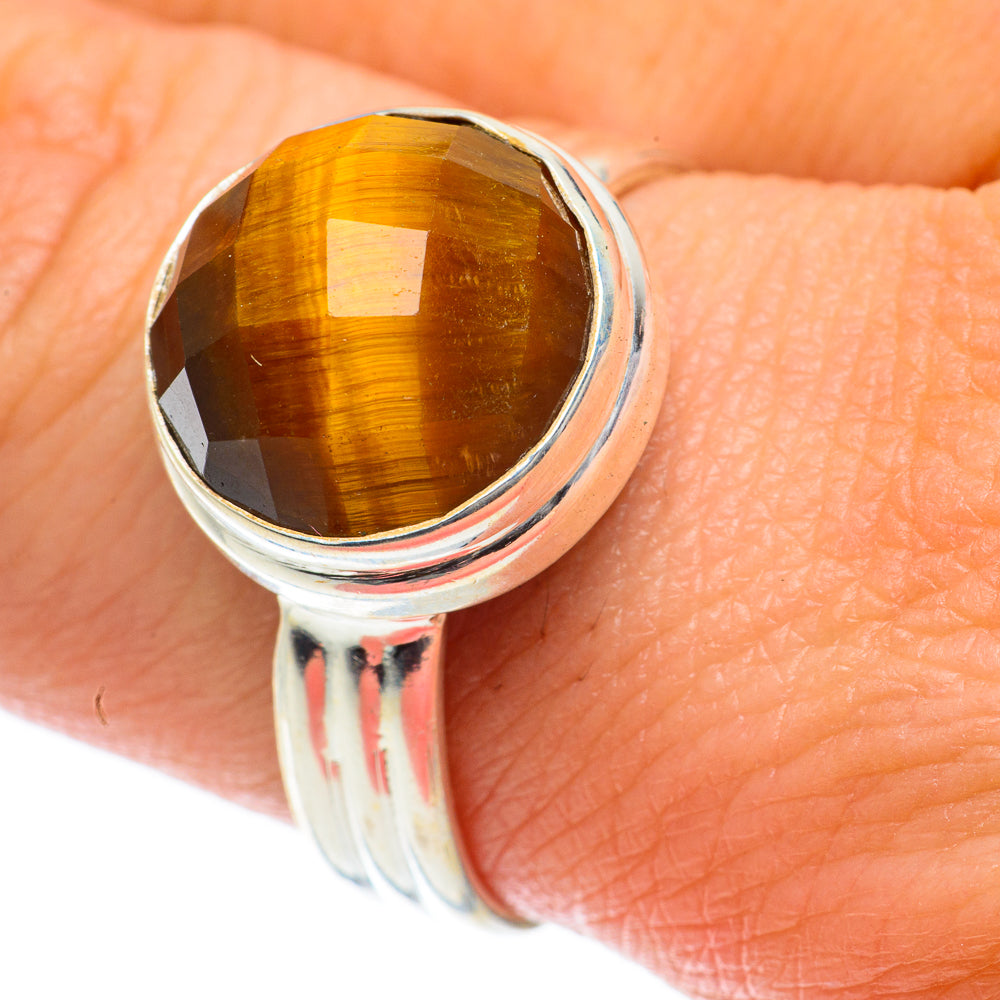 Tiger Eye Rings handcrafted by Anasilvercos - RING64027