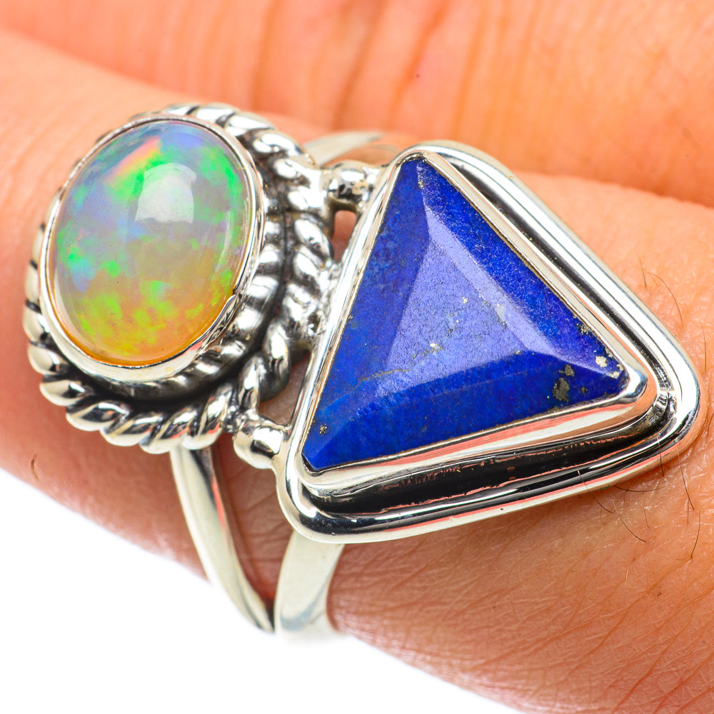 Lapis Lazuli Rings handcrafted by Anasilvercos - RING64031