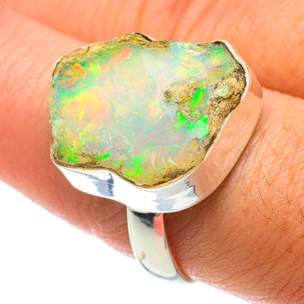 Ethiopian Opal Rings handcrafted by Anasilvercos - RING64032