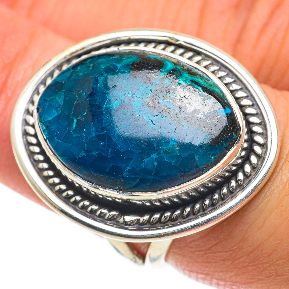 Shattuckite Rings handcrafted by Anasilvercos - RING64035