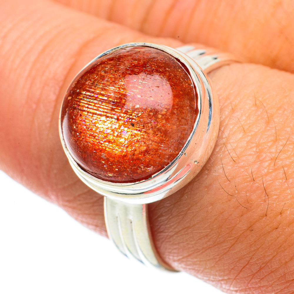 Sunstone Rings handcrafted by Anasilvercos - RING64037