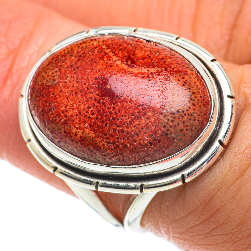 Sponge Coral Rings handcrafted by Anasilvercos - RING64038