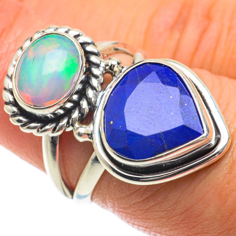 Lapis Lazuli Rings handcrafted by Anasilvercos - RING64043