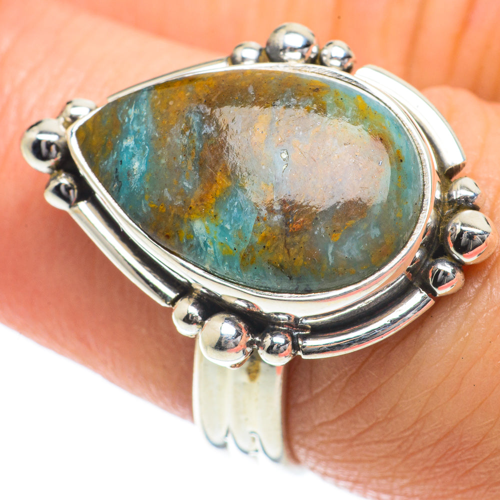 Peruvian Opal Rings handcrafted by Anasilvercos - RING64044