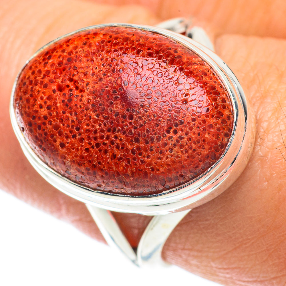 Sponge Coral Rings handcrafted by Anasilvercos - RING64049