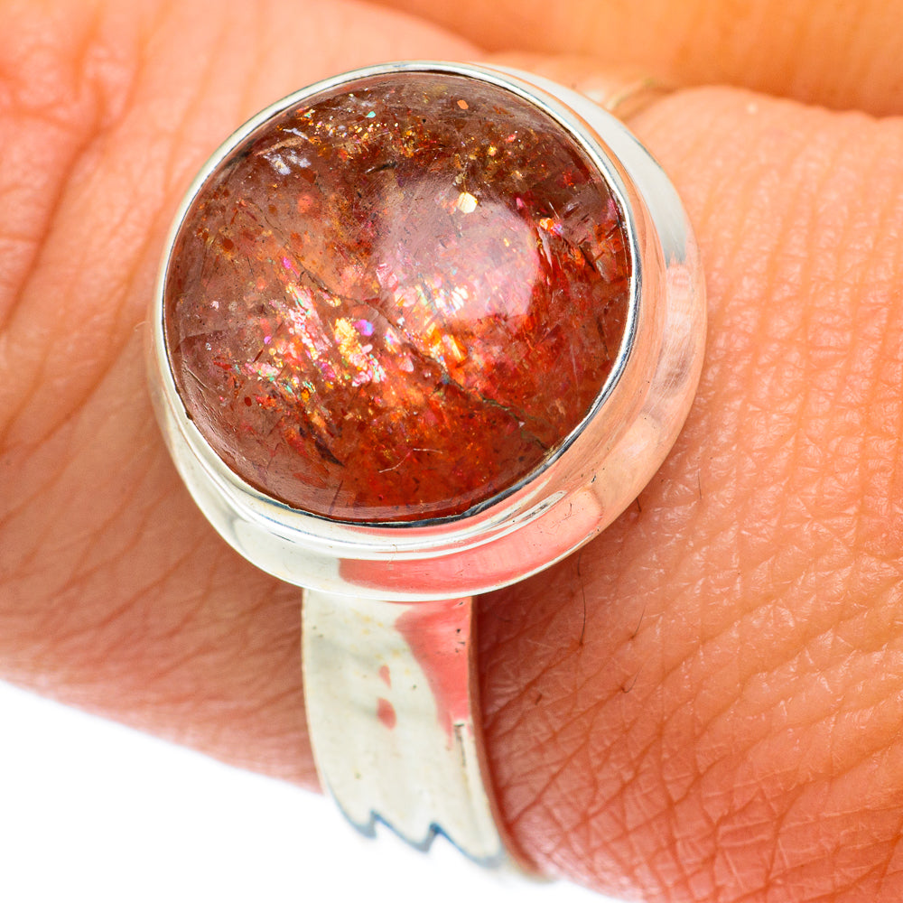 Sunstone Rings handcrafted by Anasilvercos - RING64050