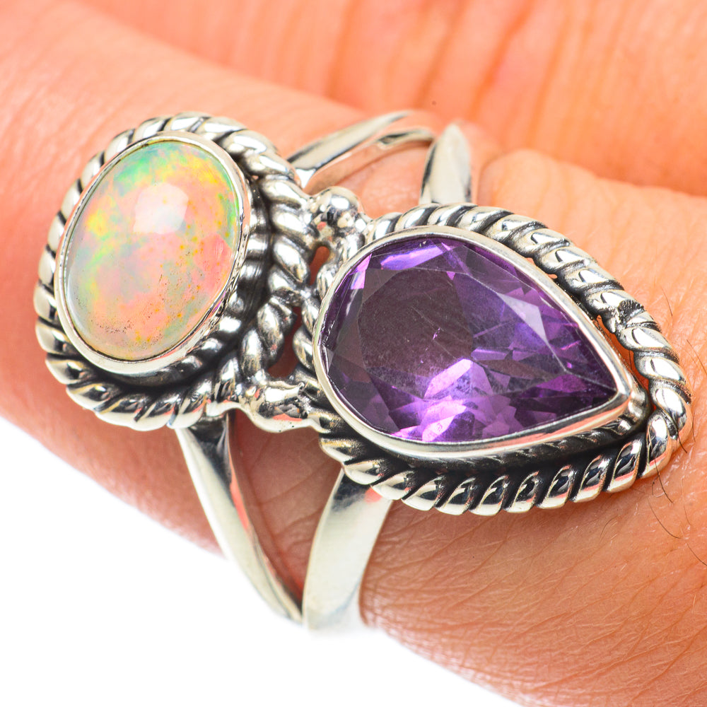 Amethyst Rings handcrafted by Anasilvercos - RING64053
