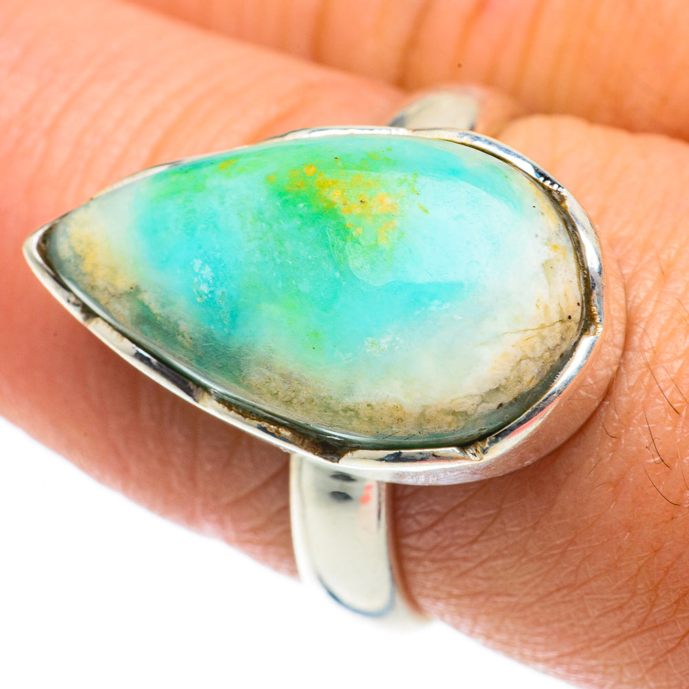 Peruvian Opal Rings handcrafted by Anasilvercos - RING64055