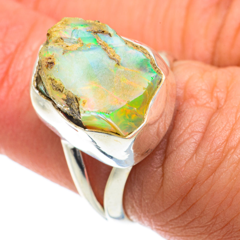 Ethiopian Opal Rings handcrafted by Anasilvercos - RING64064