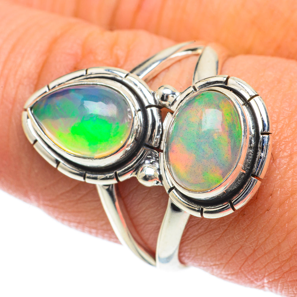 Ethiopian Opal Rings handcrafted by Anasilvercos - RING64065