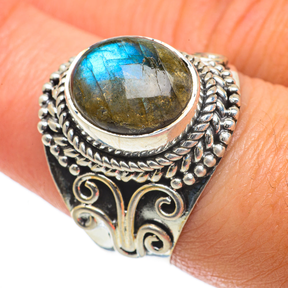 Labradorite Rings handcrafted by Anasilvercos - RING64067