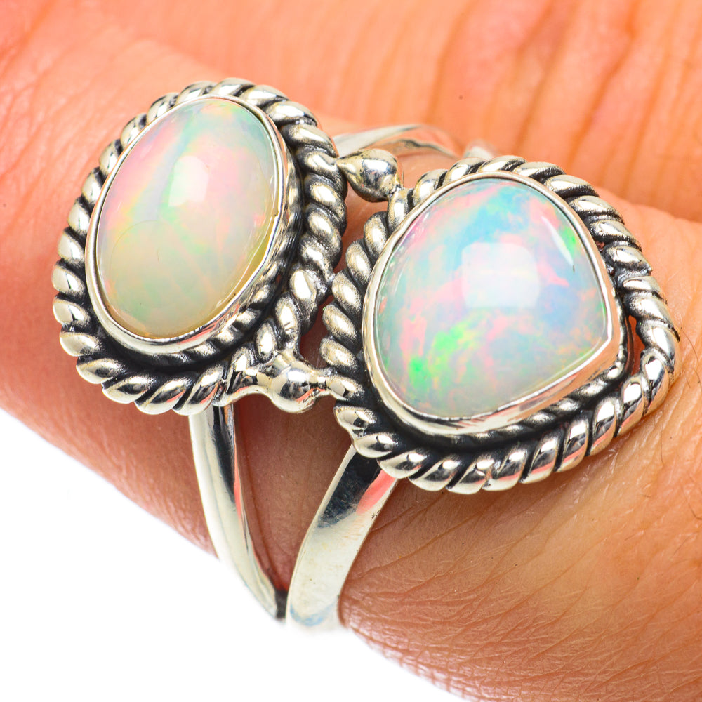 Ethiopian Opal Rings handcrafted by Anasilvercos - RING64069