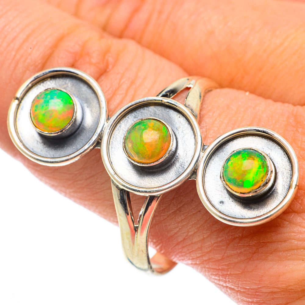 Ethiopian Opal Rings handcrafted by Anasilvercos - RING64079