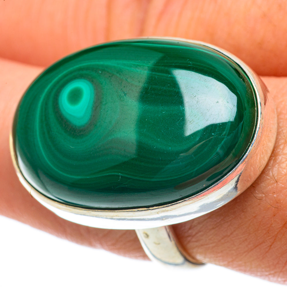Malachite Rings handcrafted by Anasilvercos - RING64085