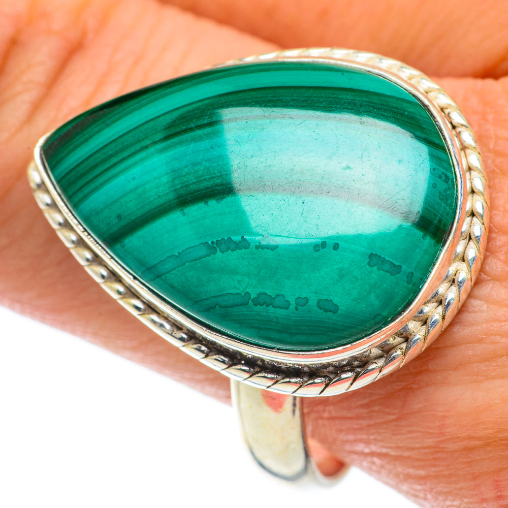 Malachite Rings handcrafted by Anasilvercos - RING64086