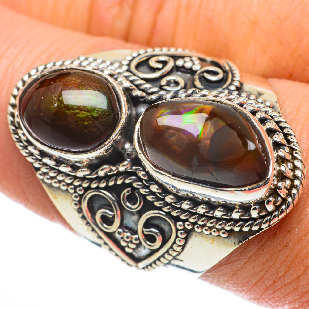 Mexican Fire Agate Rings handcrafted by Anasilvercos - RING64088