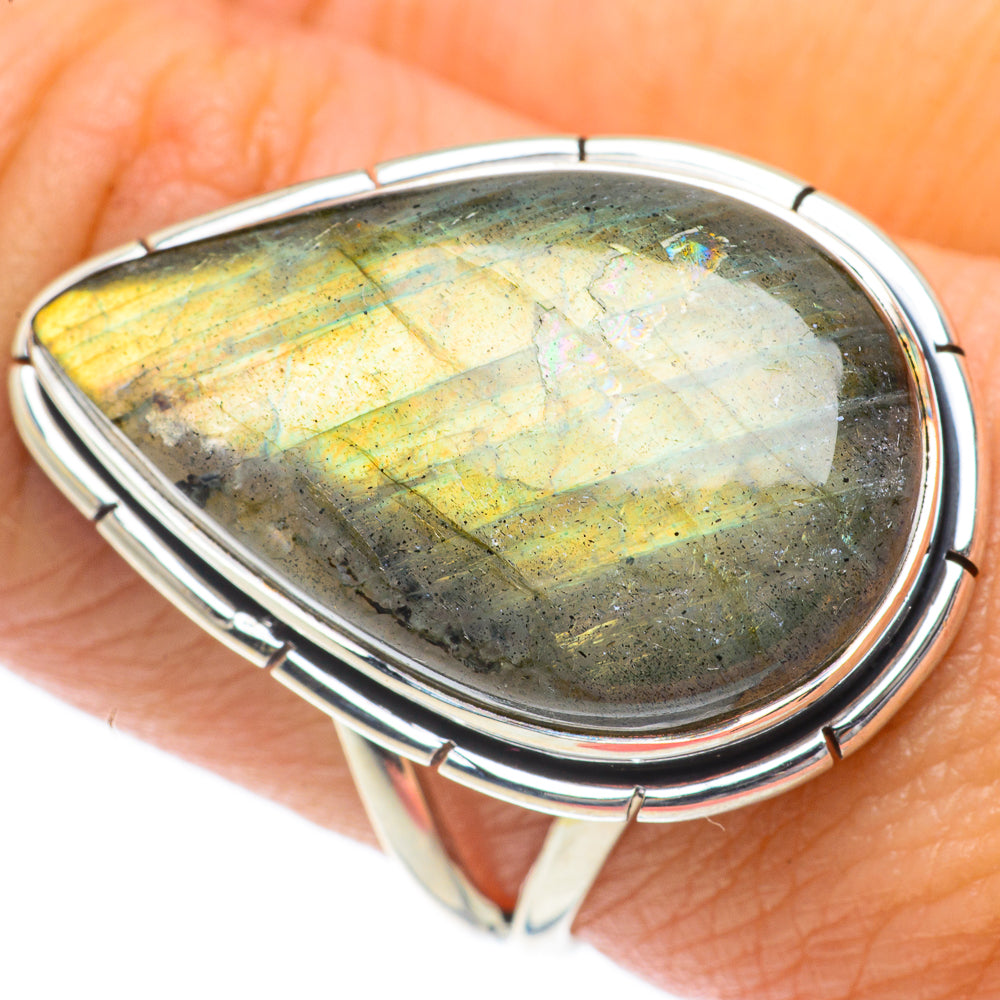 Labradorite Rings handcrafted by Anasilvercos - RING64089