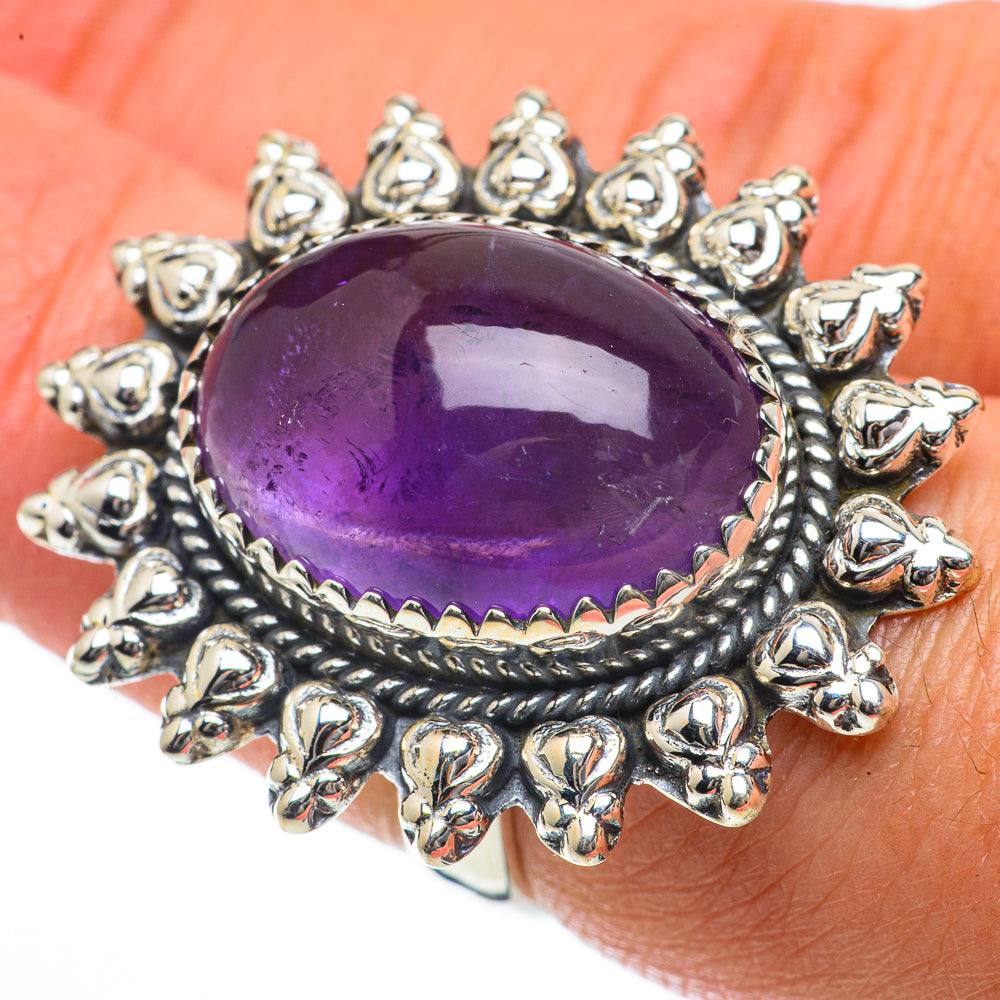 Amethyst Rings handcrafted by Anasilvercos - RING64096