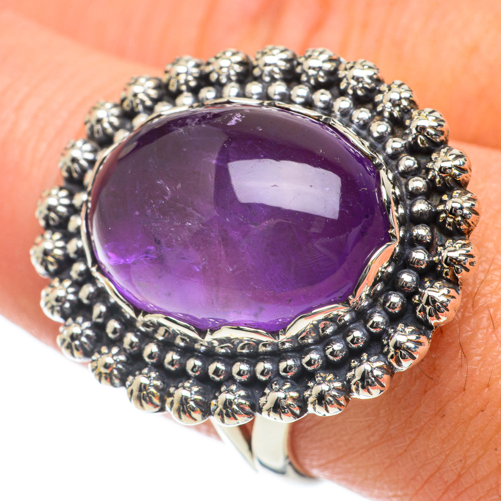 Amethyst Rings handcrafted by Anasilvercos - RING64097