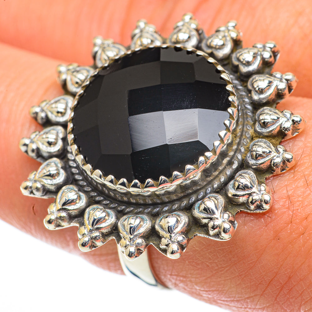 Black Onyx Rings handcrafted by Anasilvercos - RING64100