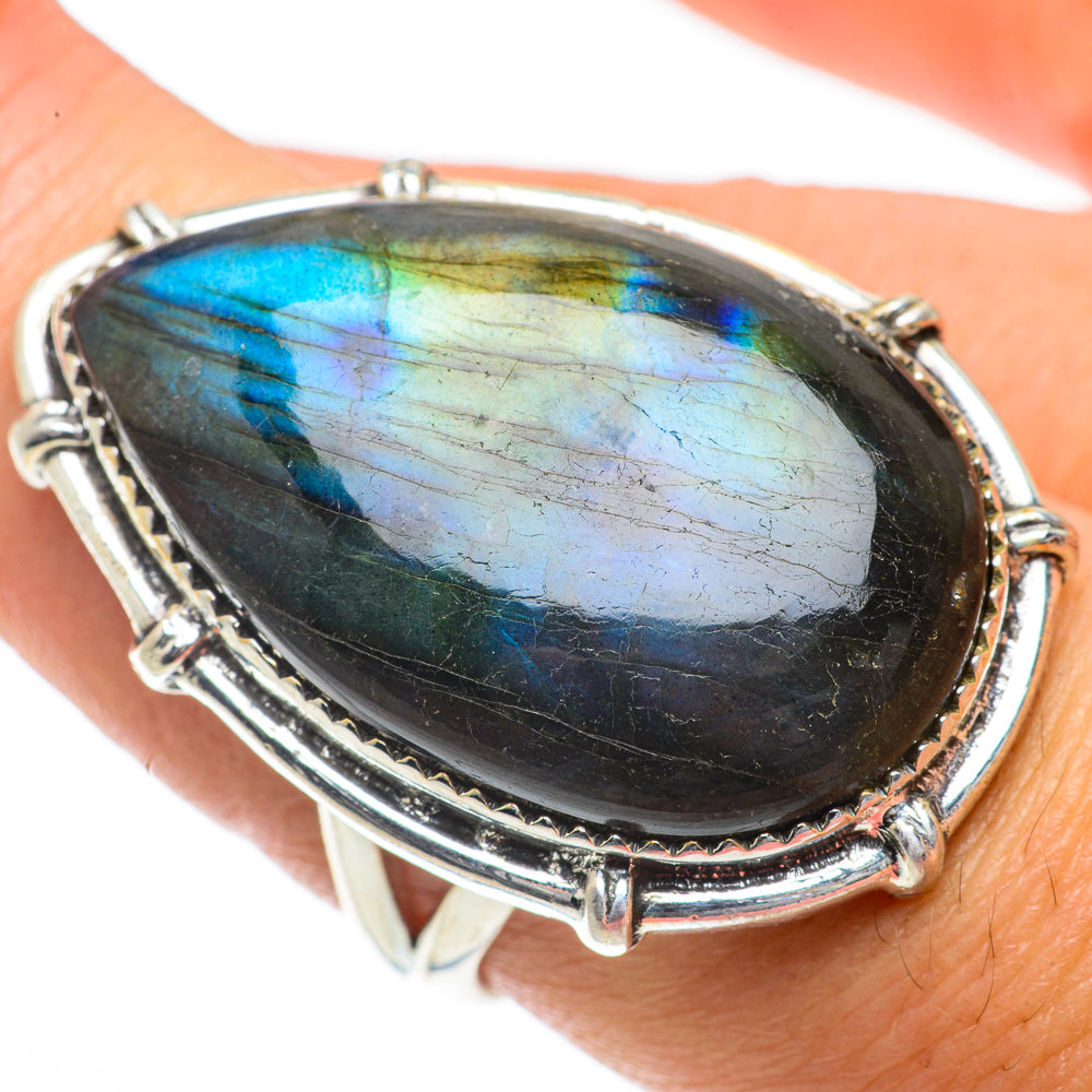 Labradorite Rings handcrafted by Anasilvercos - RING64104