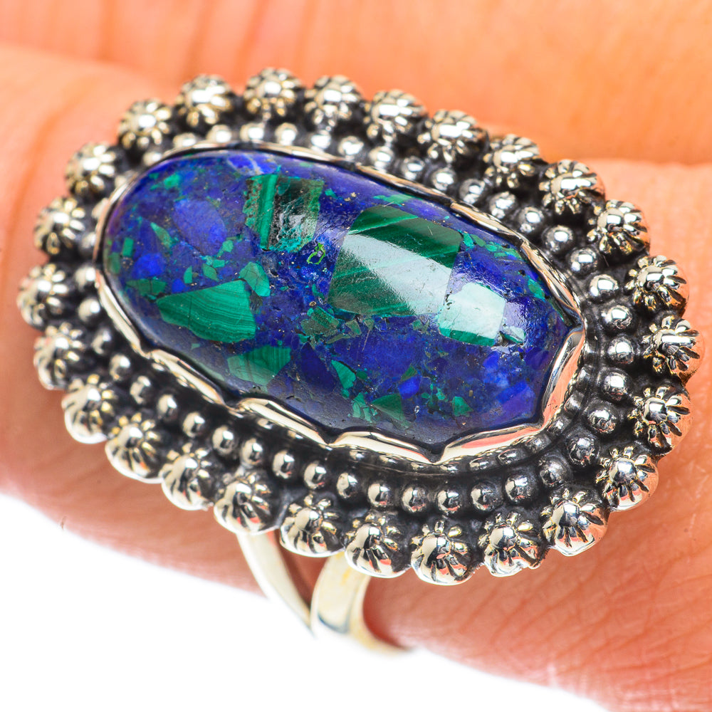Azurite Rings handcrafted by Anasilvercos - RING64106