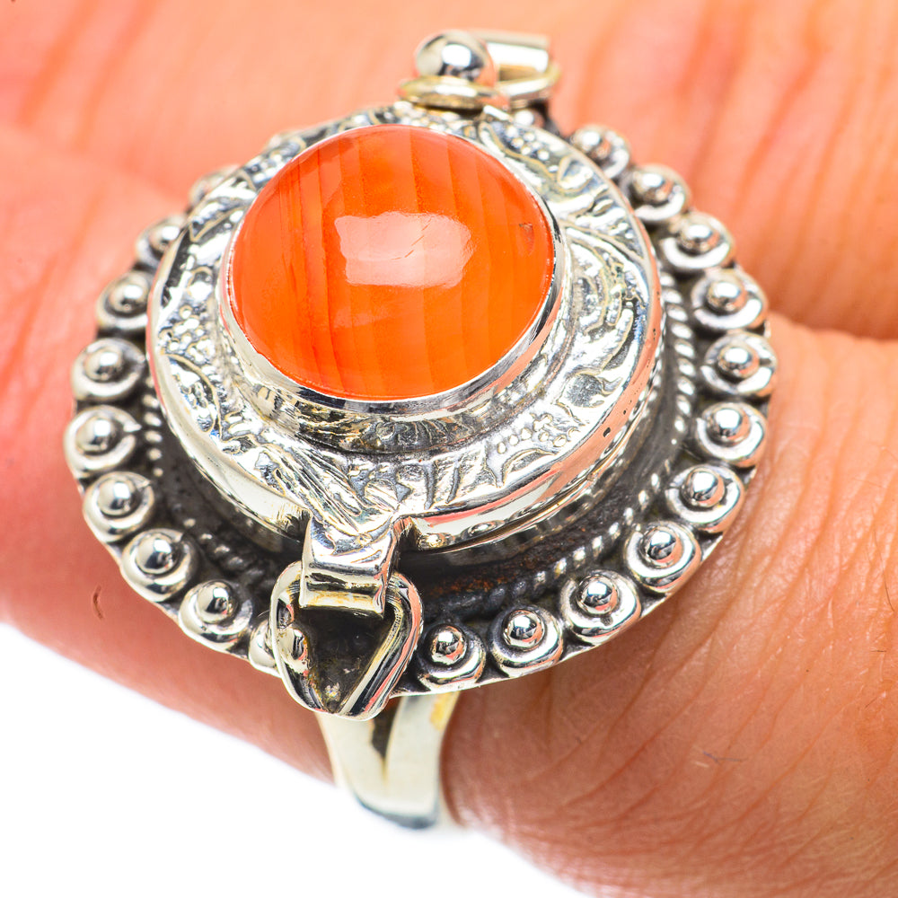 Carnelian Rings handcrafted by Anasilvercos - RING64123