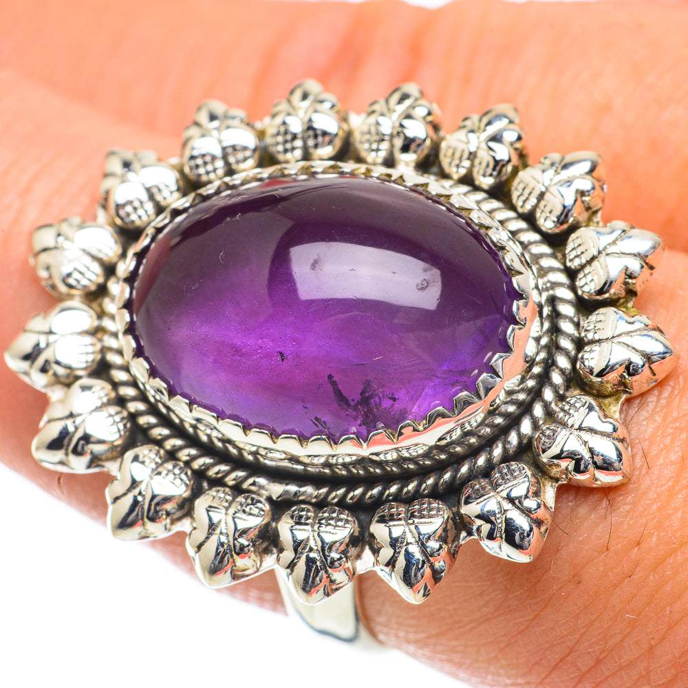 Amethyst Rings handcrafted by Anasilvercos - RING64128