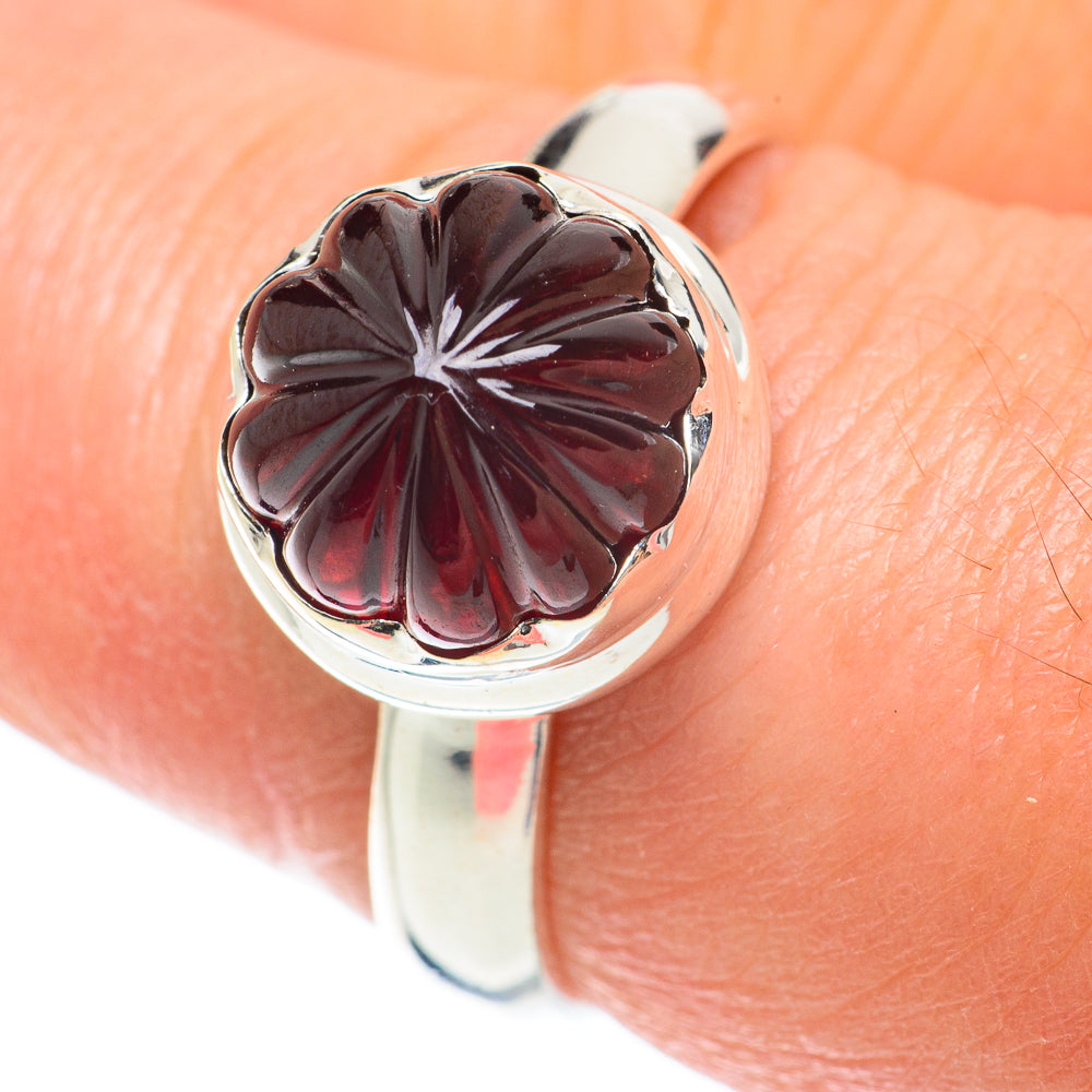 Garnet Rings handcrafted by Anasilvercos - RING64143