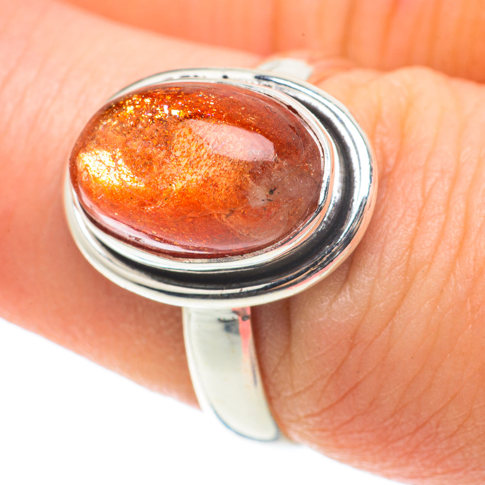 Sunstone Rings handcrafted by Anasilvercos - RING64167