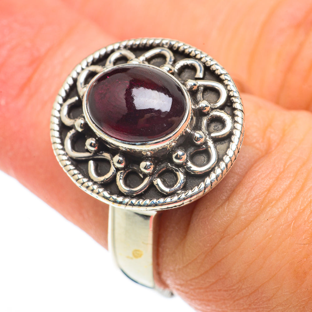 Garnet Rings handcrafted by Anasilvercos - RING64171